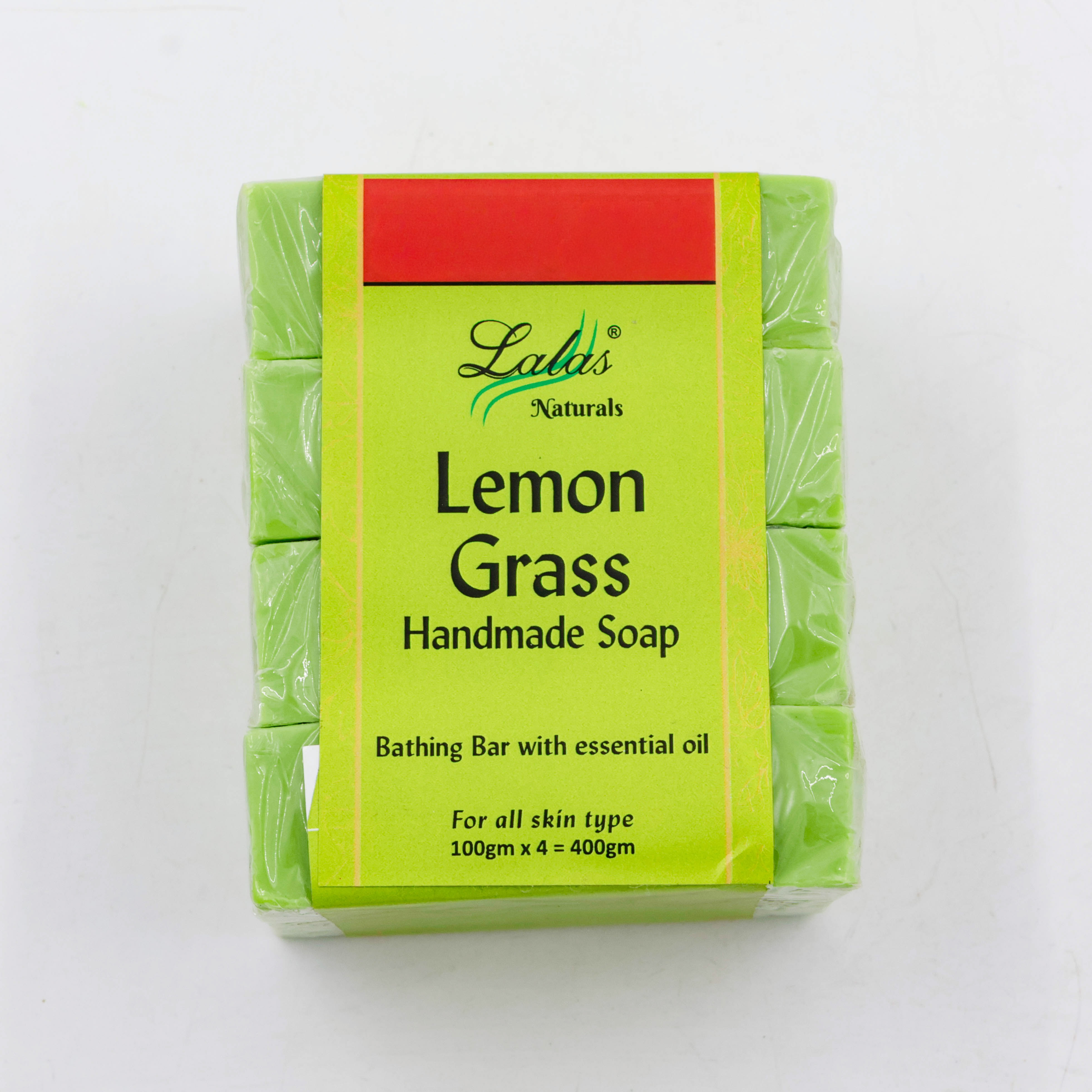Lalas Soap Handmade Lemon grass 4PC 400 g